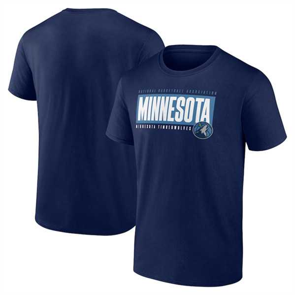Men's Minnesota Timberwolves Navy Box Out T-Shirt,We sell and wholesale Men's Minnesota Timberwolves Navy Box Out T-Shirt on line form chian!